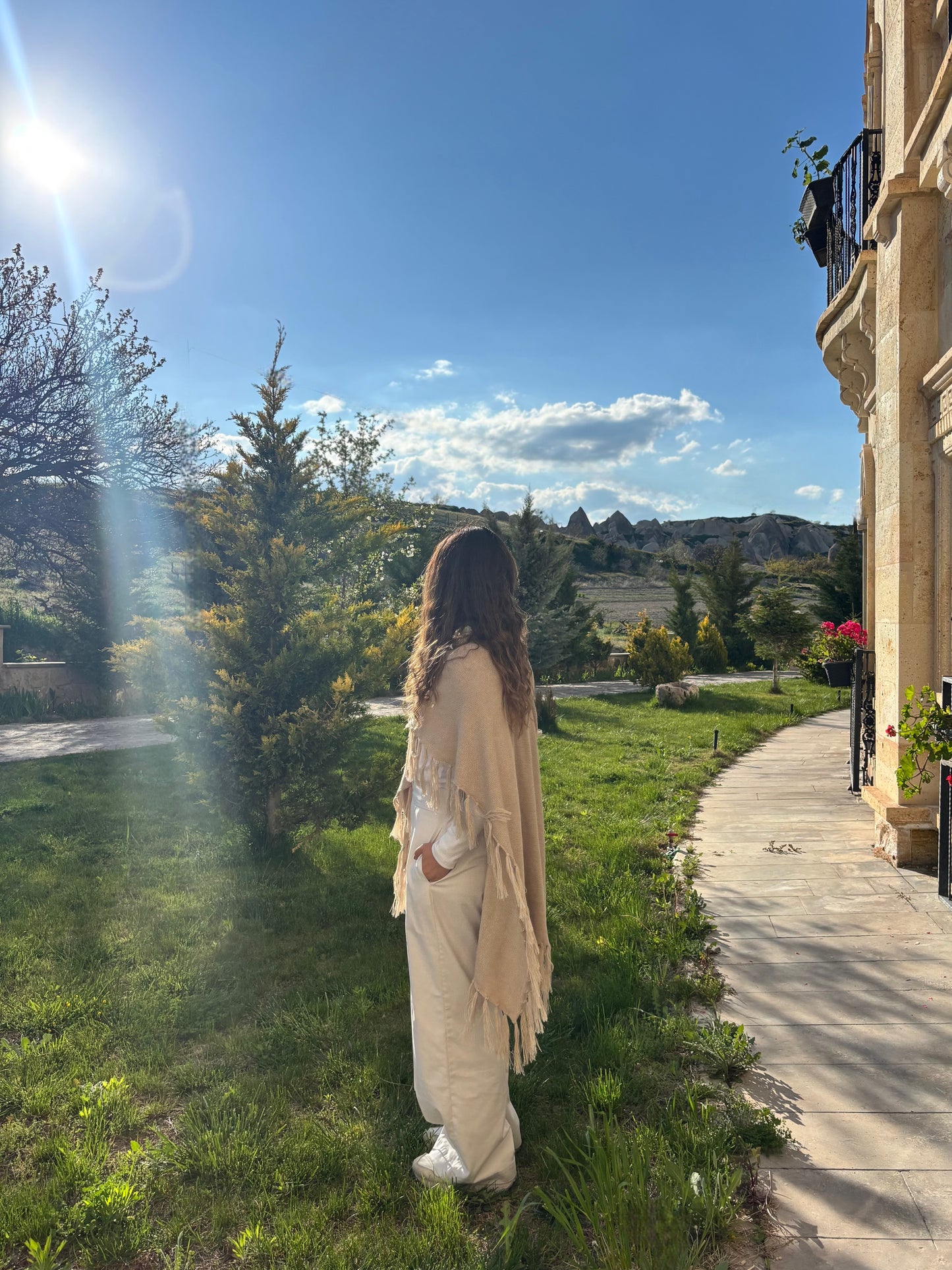 Ruana Bianca - Beige