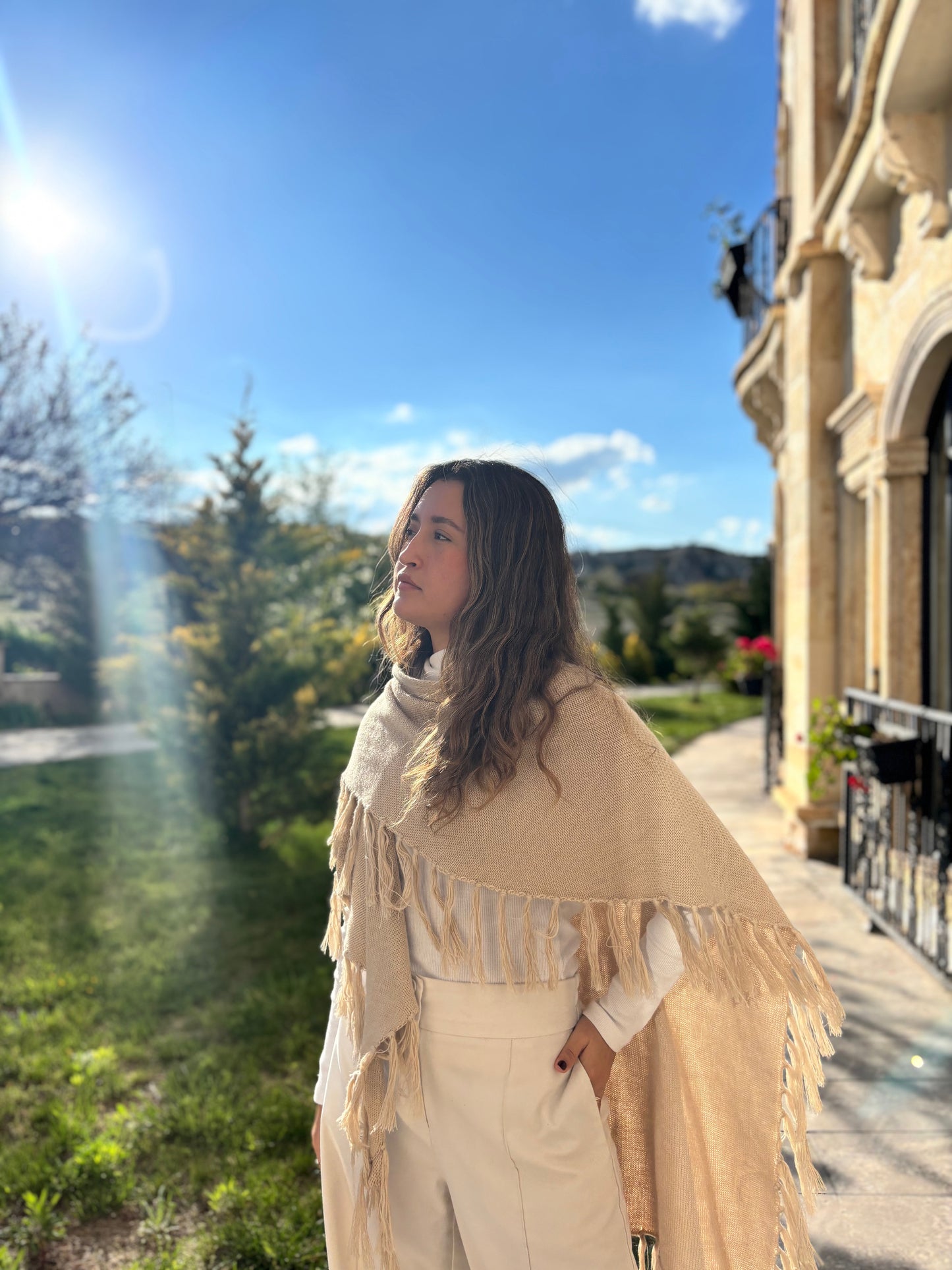 Ruana Bianca - Beige