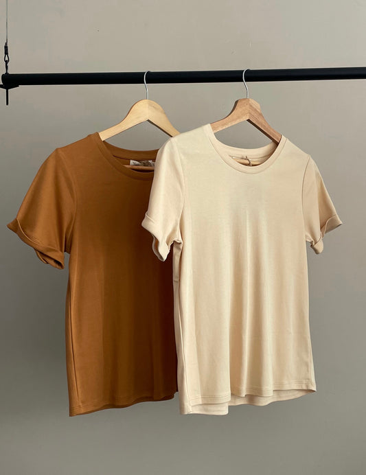Pack 2 polo Aria - Beige / Camel