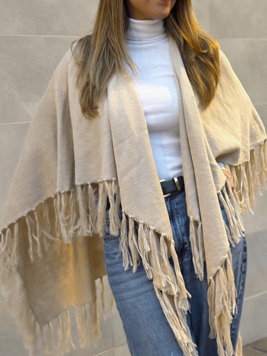 Ruana Bianca - Beige