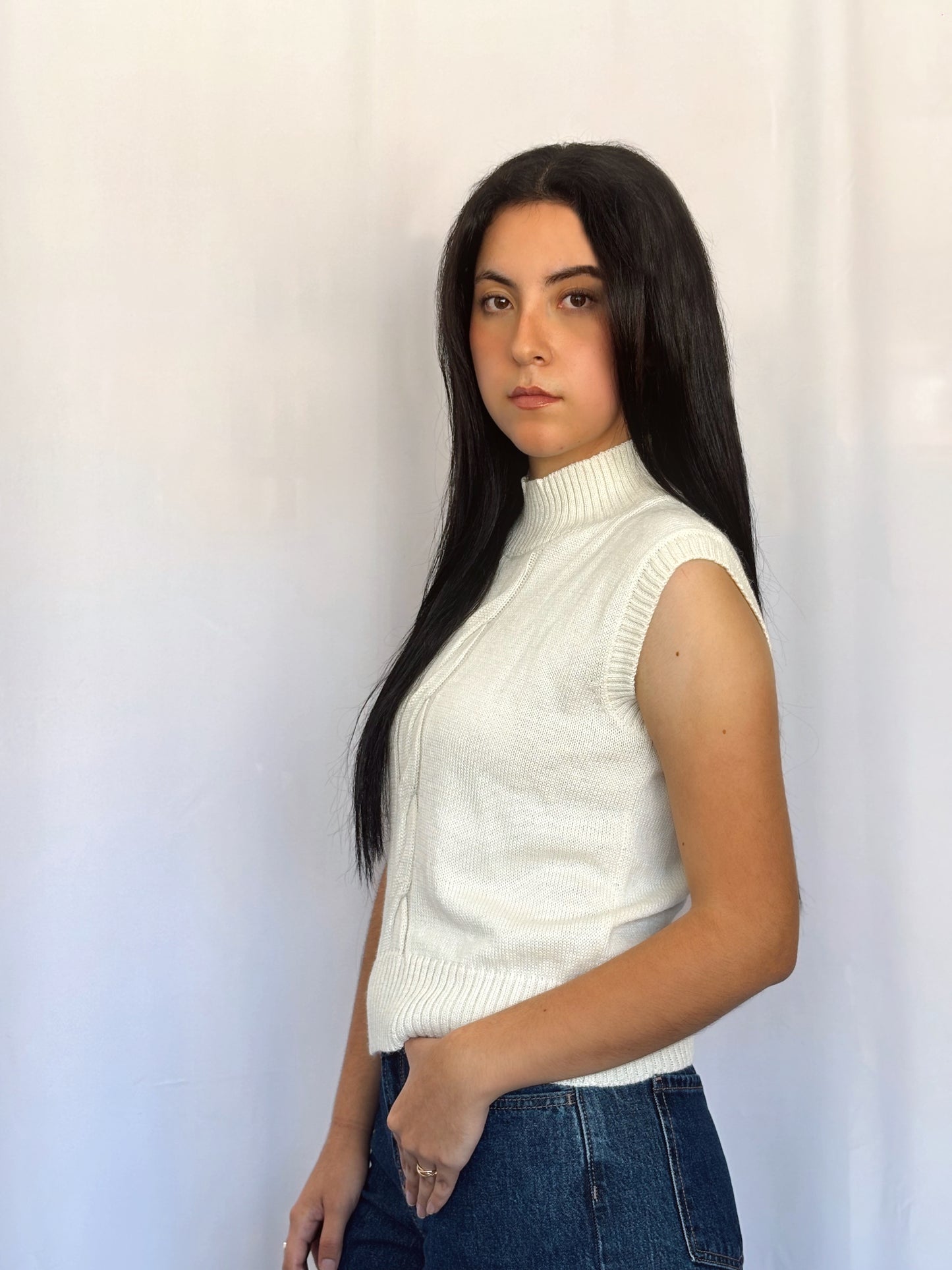 Chaleco Bruna - Hueso