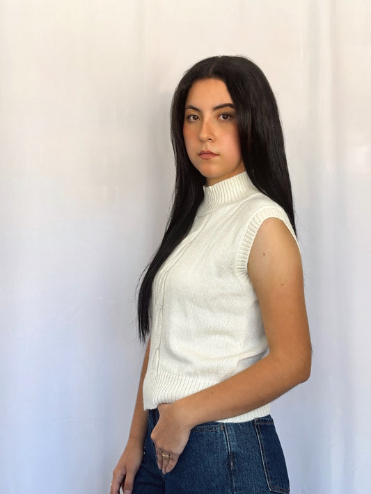 Chaleco Bruna - Hueso