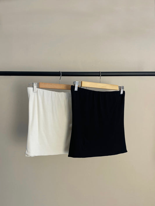 Pack 2 top Alba - Perla / Negro