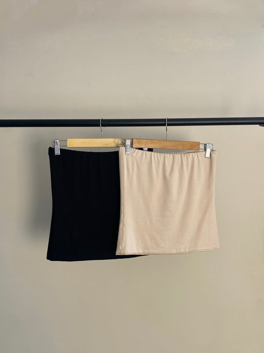 Pack 2 top Alba - Beige / Negro