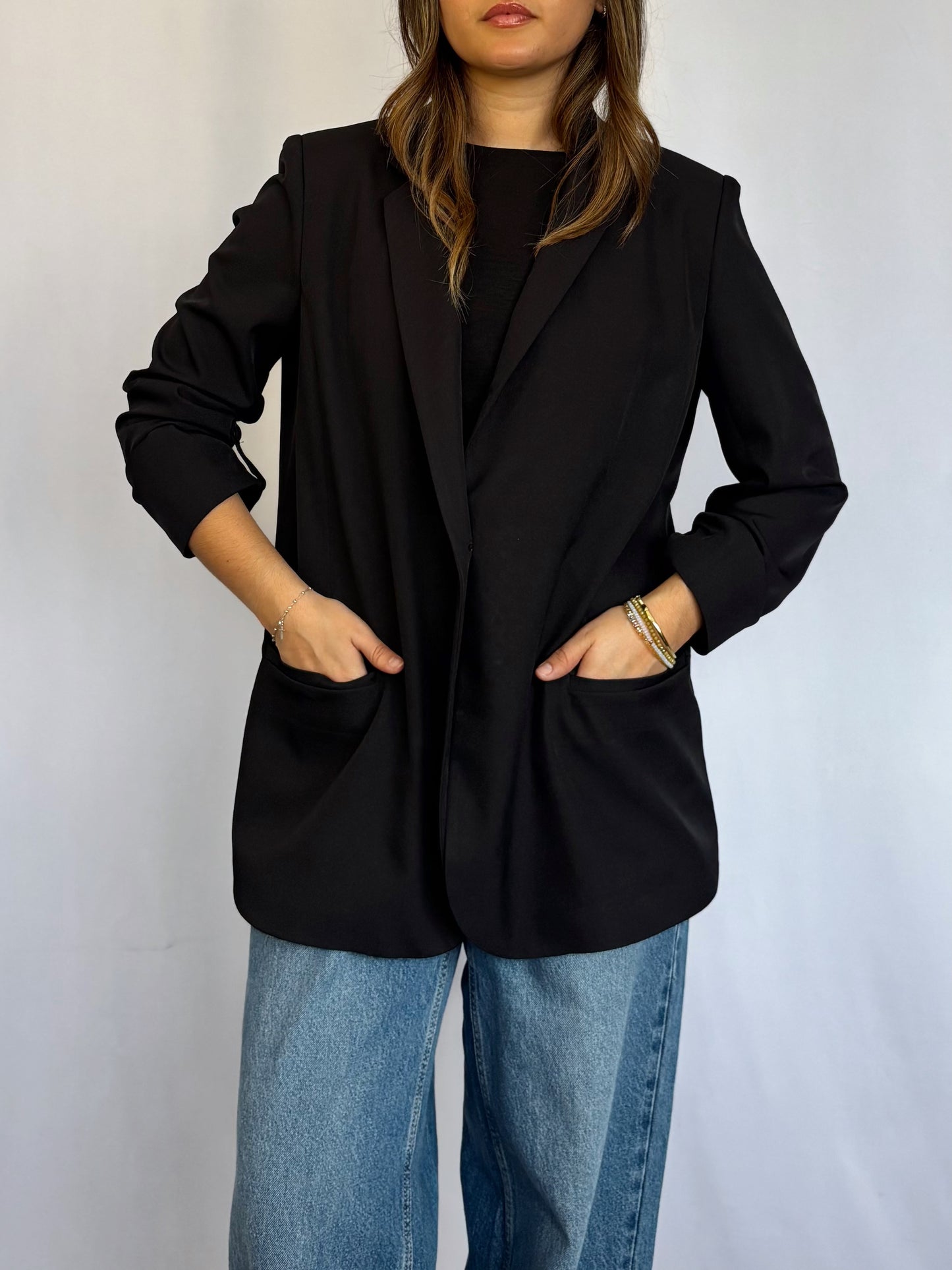 Blazer Amalia Oversized - Negro