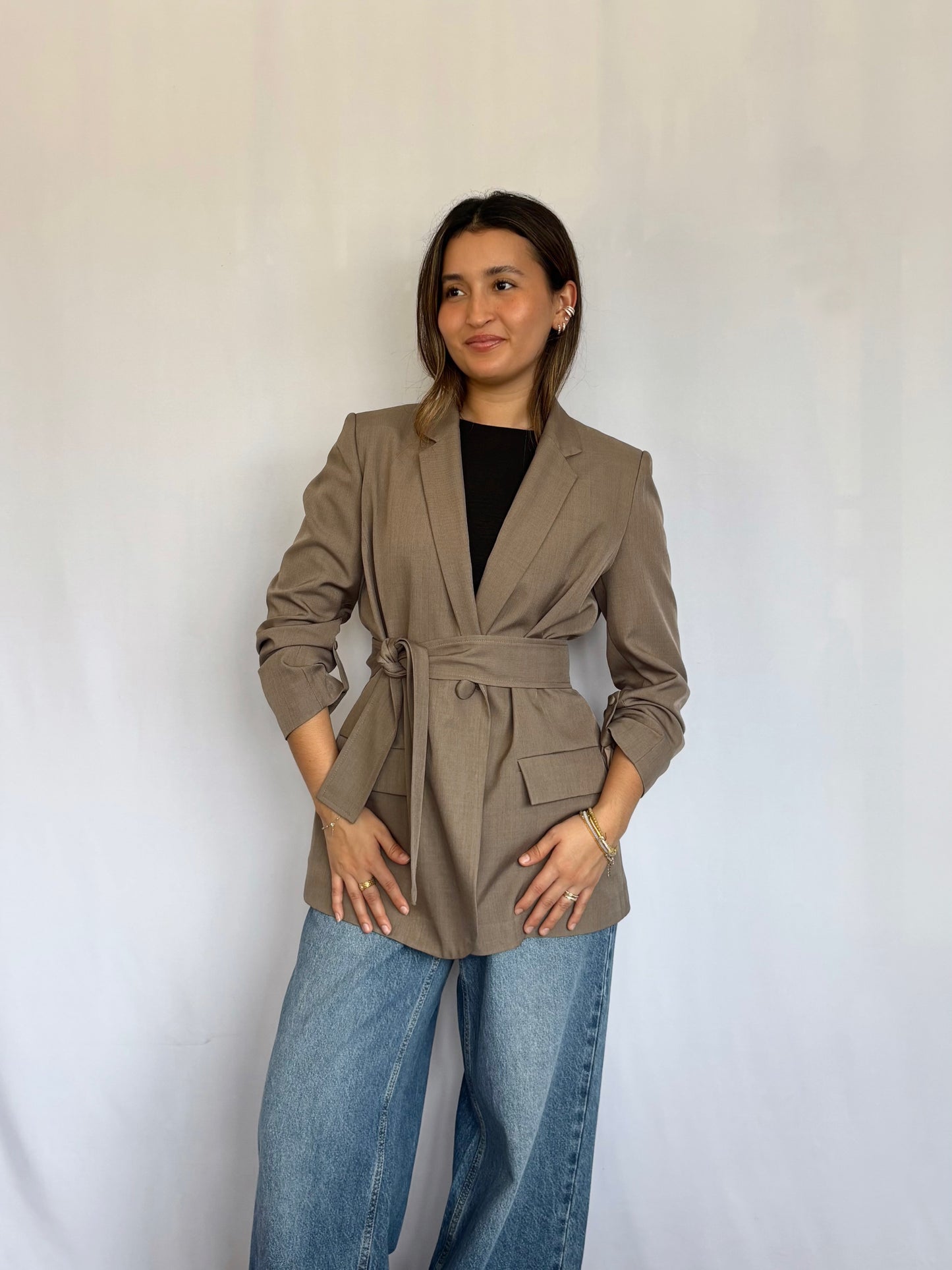 Blazer Amalia Oversized - Chocolate