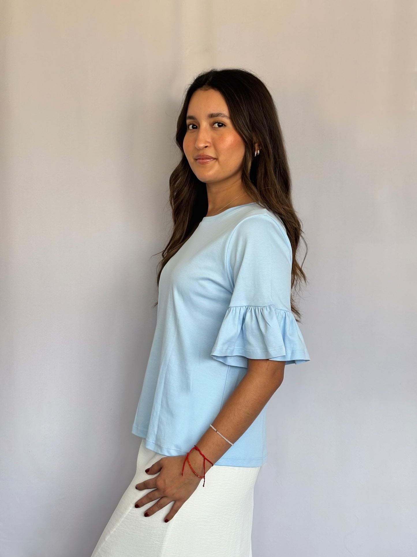 Polo Olivia 2.0 - Celeste pastel