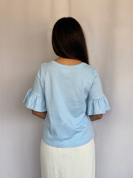 Polo Olivia 2.0 - Celeste pastel