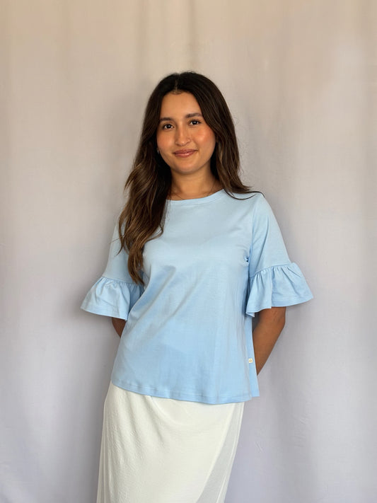 Polo Olivia 2.0 - Celeste pastel