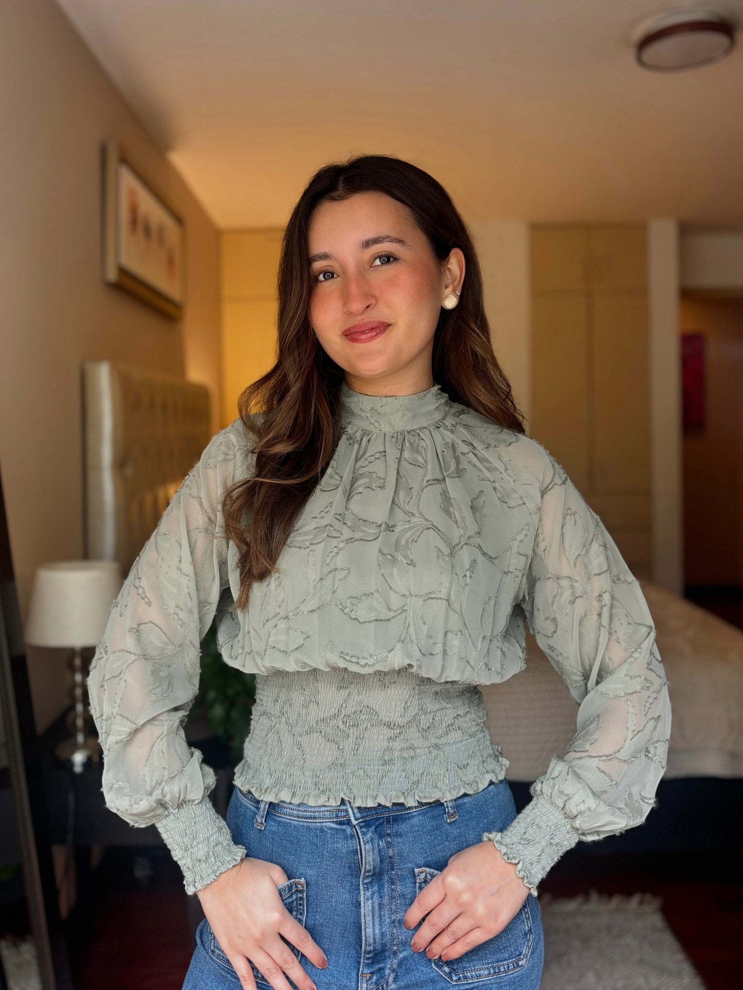 Blusa Julieta - Verde pistacho