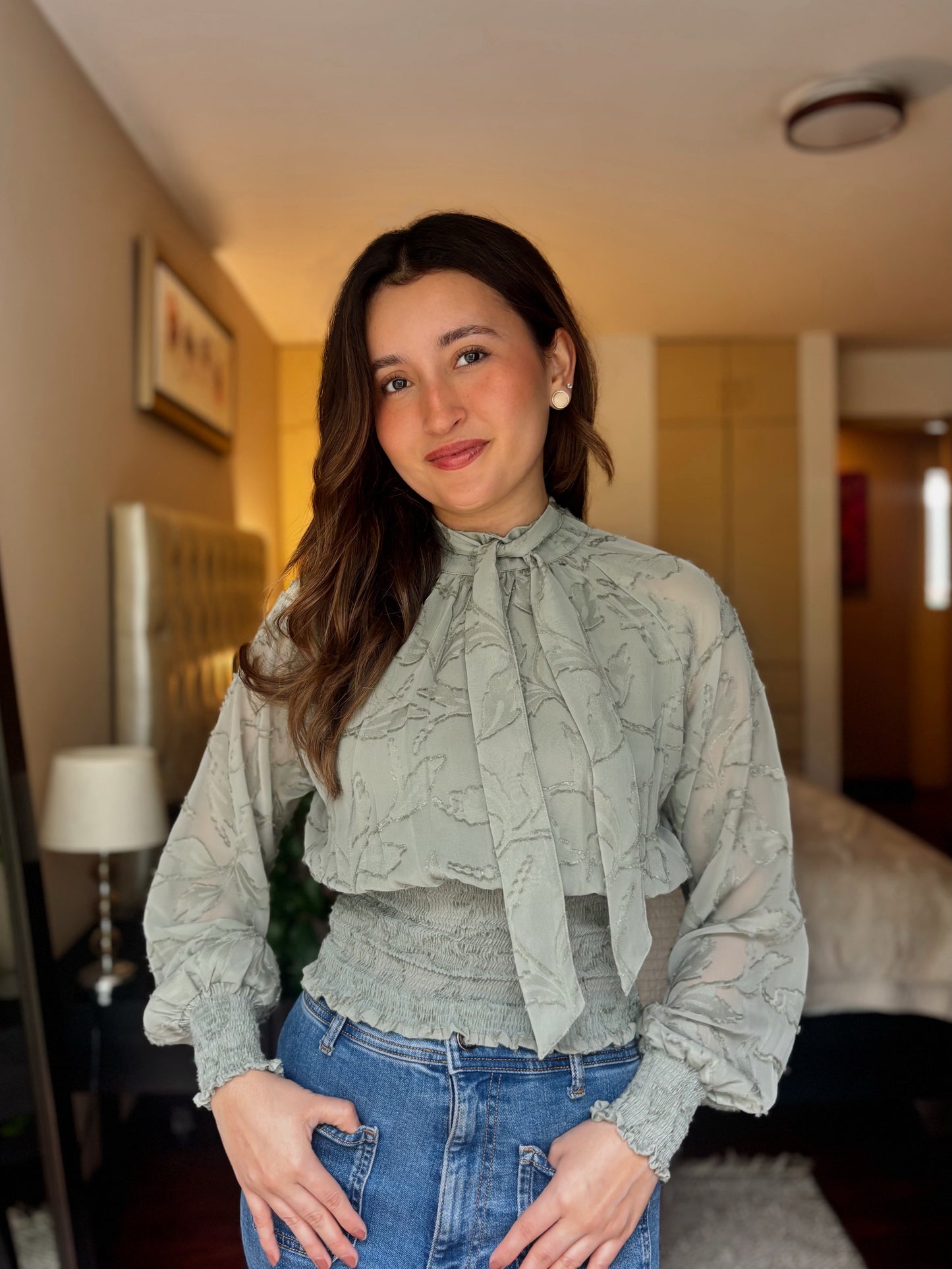 Blusa Julieta - Verde pistacho