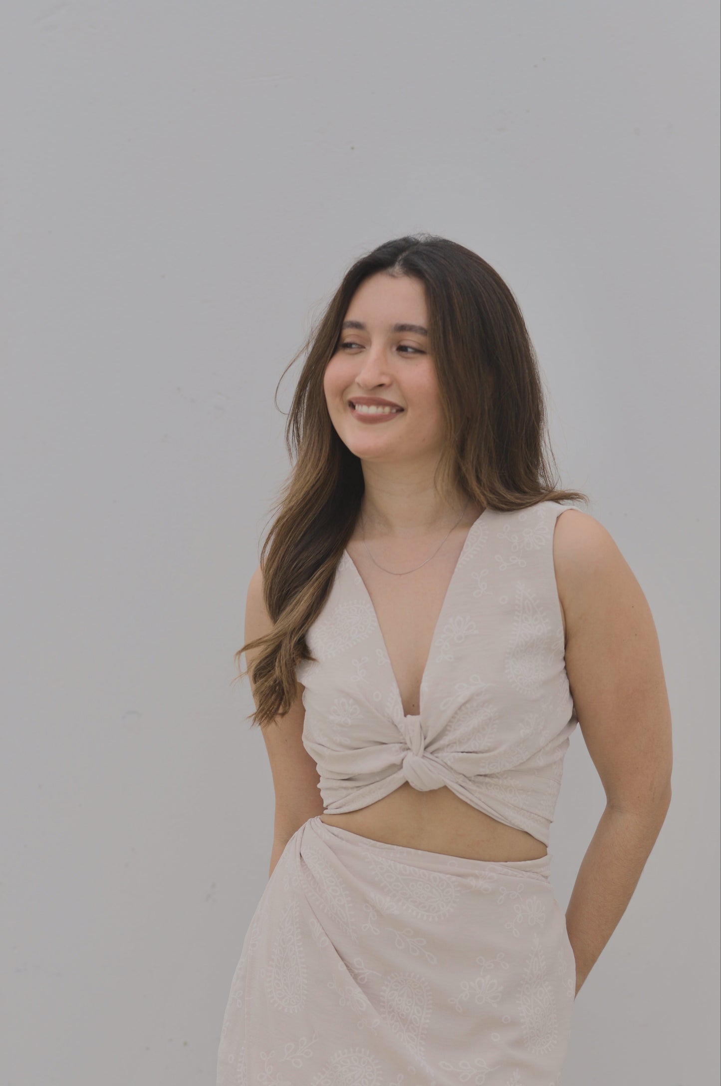 Blusa Sirena - Beige floreado