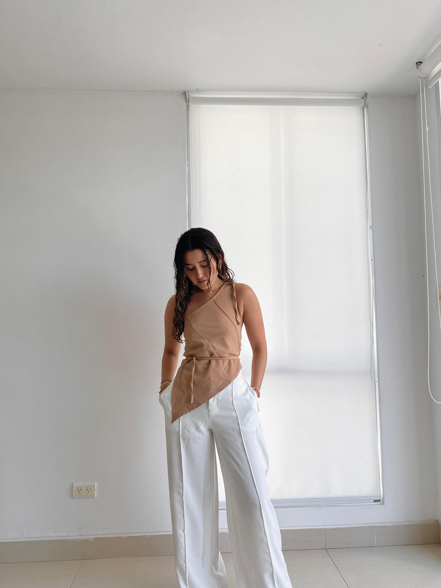 Top Zara - Nude