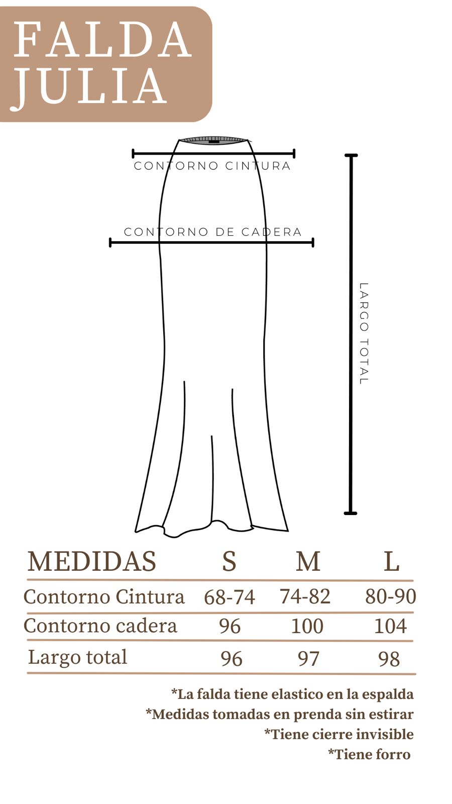 Falda Julia - Plateada