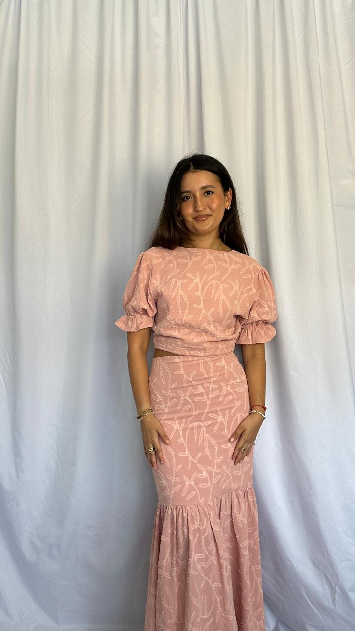 Falda Sirena - Palo rosa