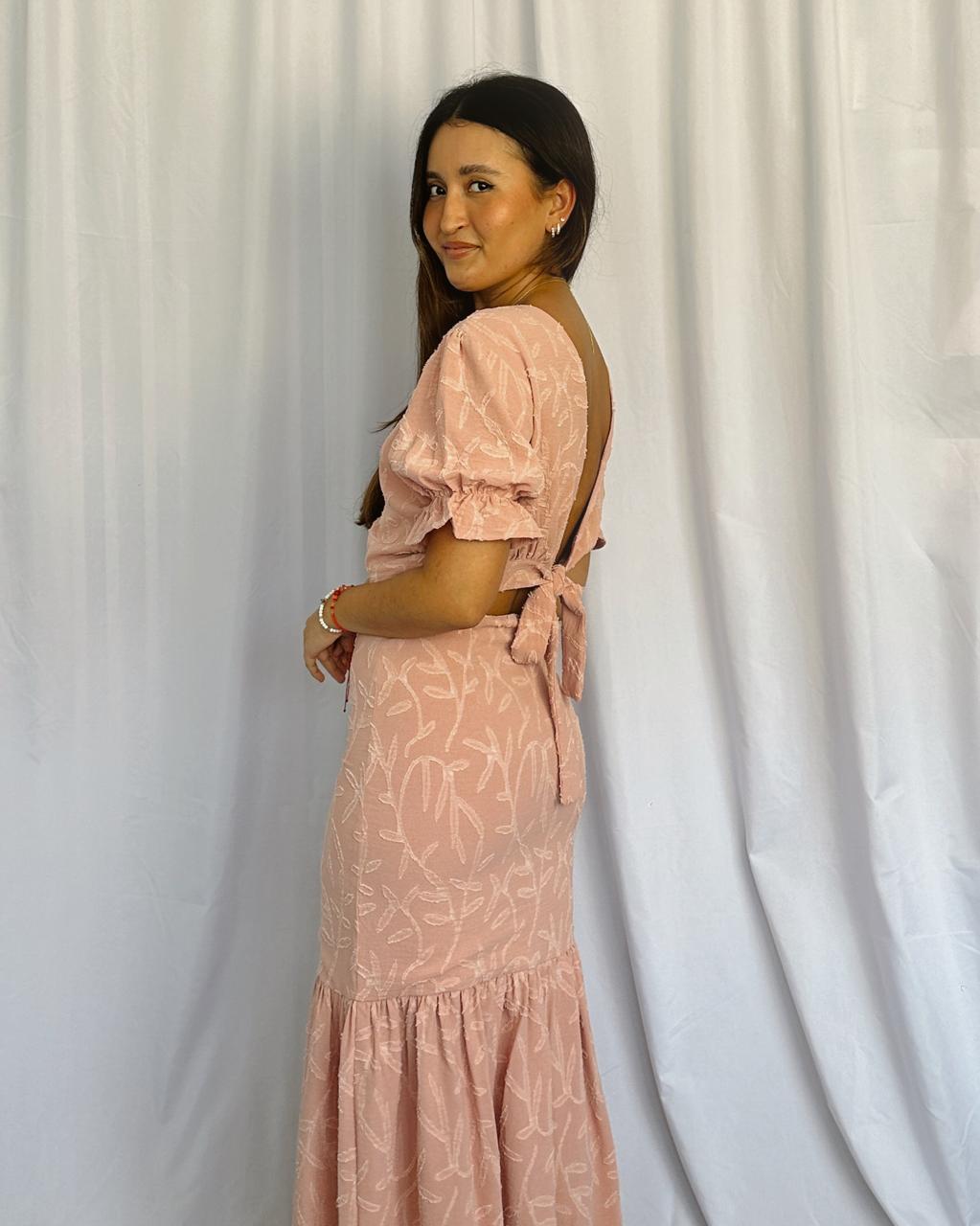 Falda Sirena - Palo rosa