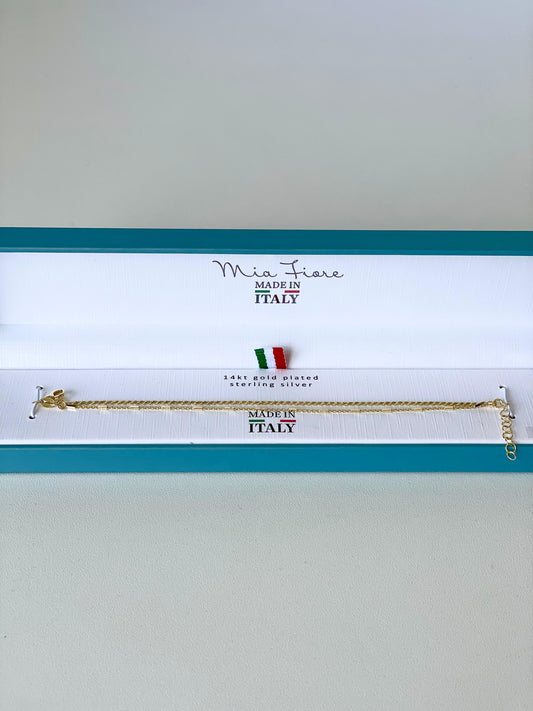 PULSERA MADE IN ITALY - ESLABONES y PUNTOS
