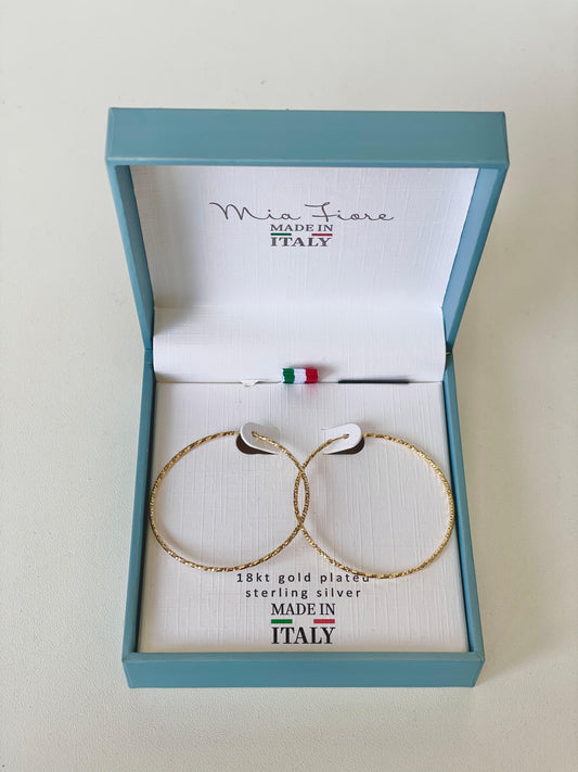 HOOPS GRANDES MADE IN ITALY - DORADA