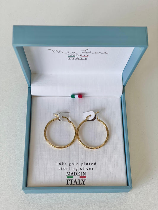 HOOPS MEDIANOS MADE IN ITALY - DORADA