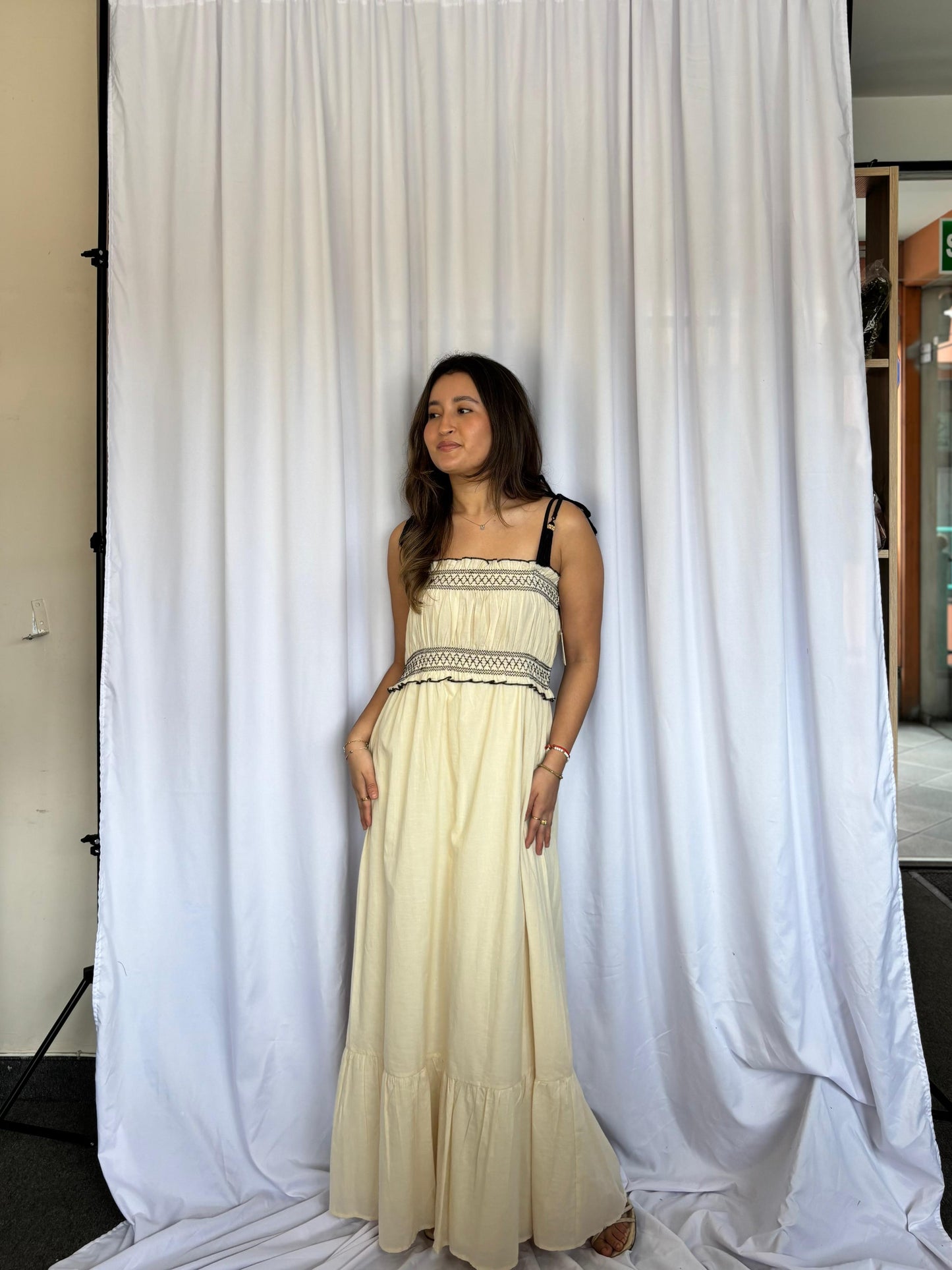 VESTIDO THE GOOD JOURNEY - BEIGE