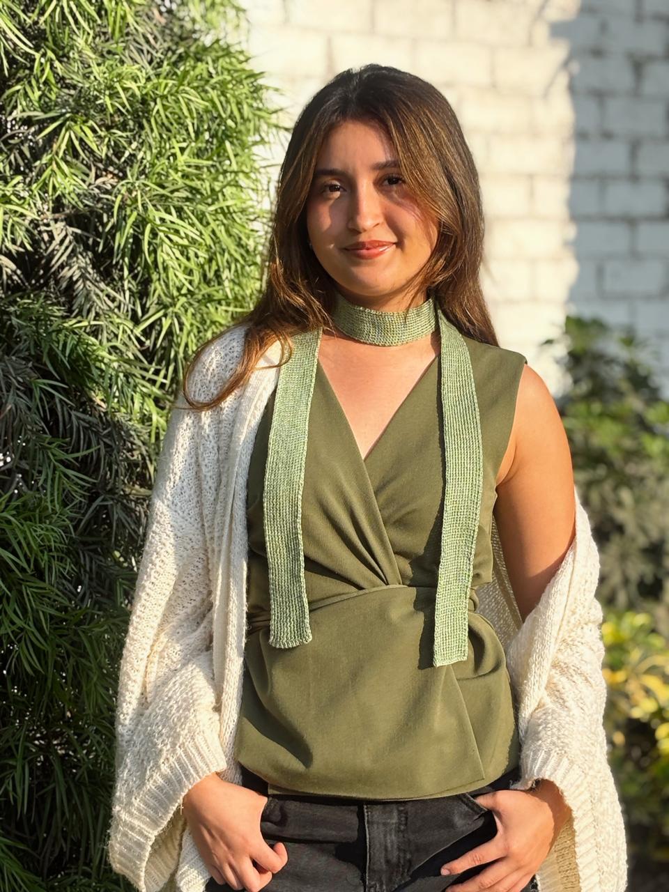 Twilly tejido - Verde