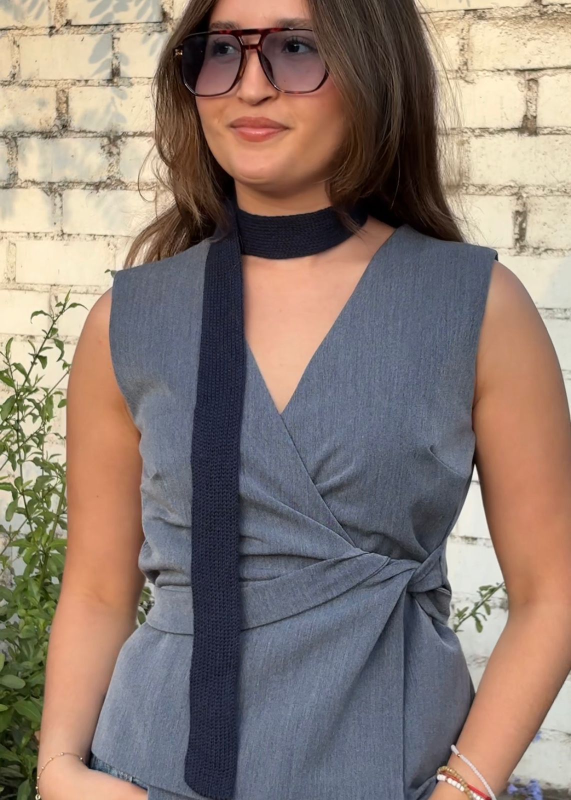 Twilly tejido - Azul