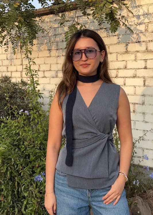 Twilly tejido - Azul