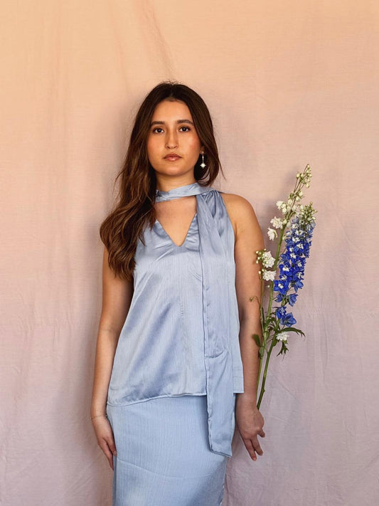 Blusa Julia - Celeste