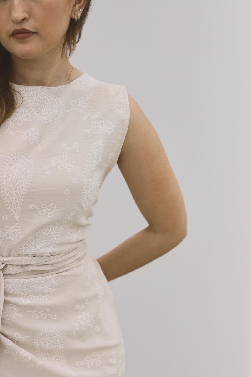 Blusa Sirena - Beige floreado