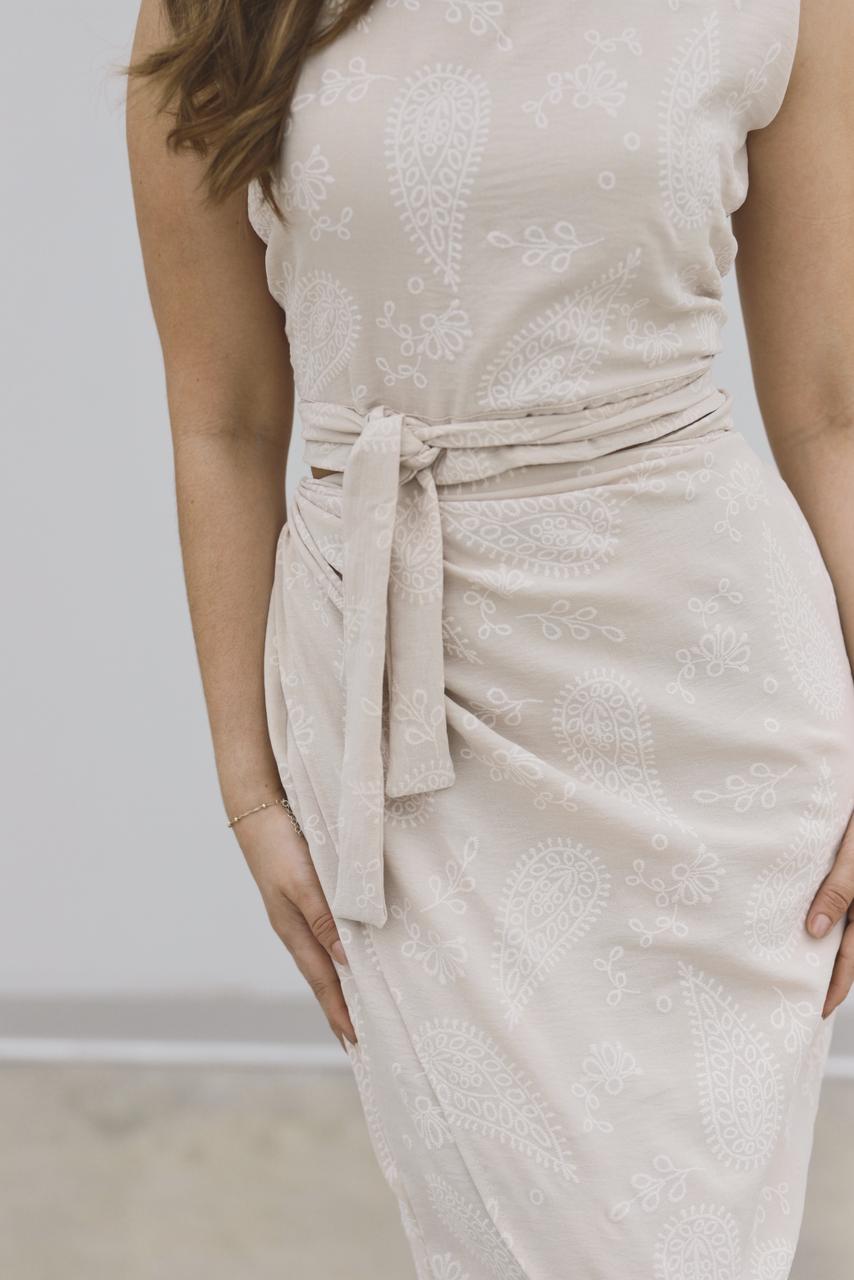 Falda Hali - Beige floreado