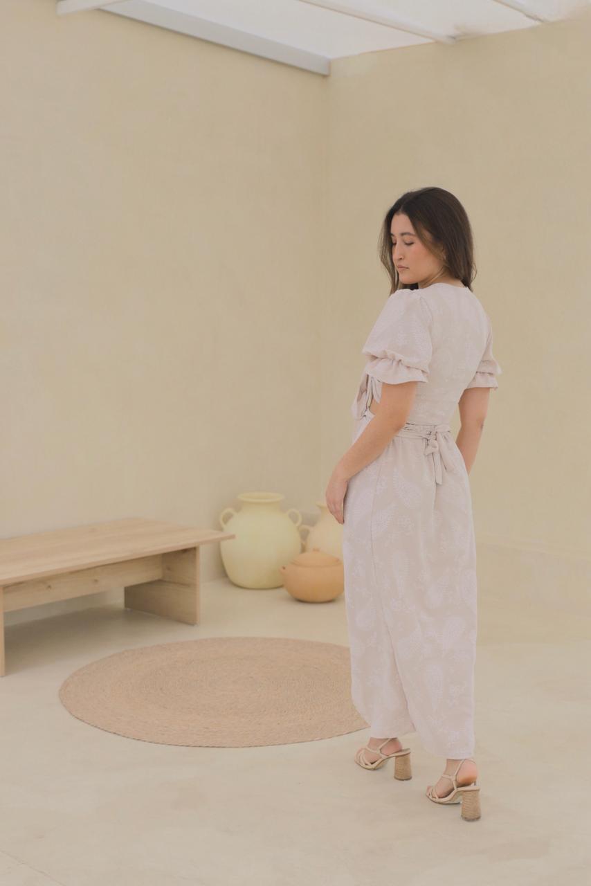 Falda Hali - Beige floreado