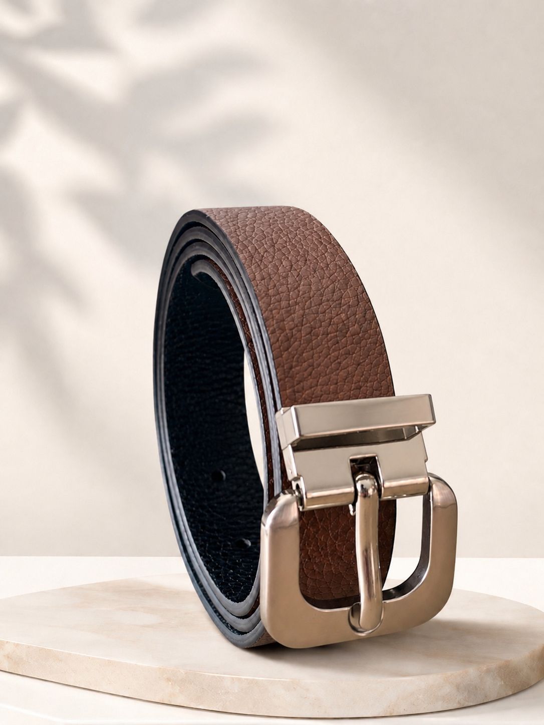 Correa reversible Rondini - Negro y Marron
