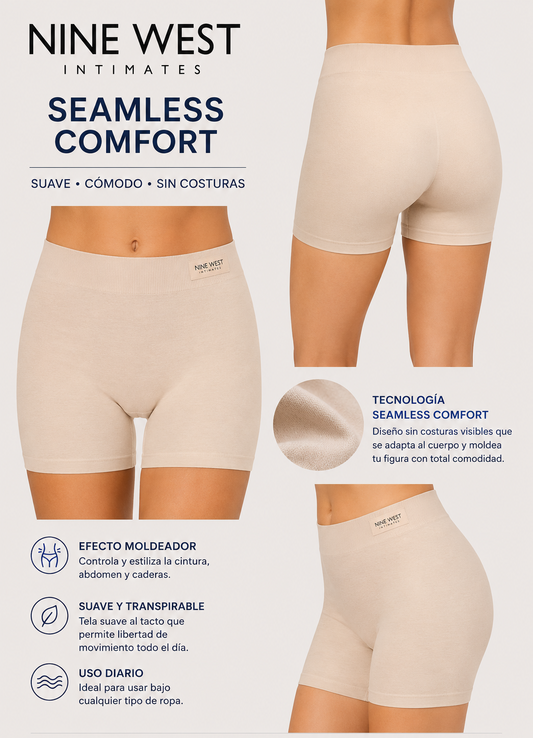 SHAPE SHORT NINE WEST SEAMLESS COMFORT- PIEL