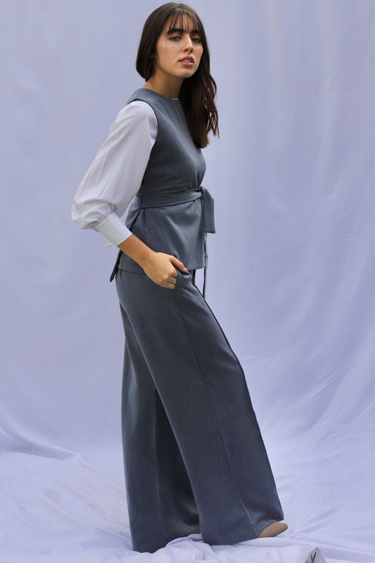 Pantalón Lucia - Azul Melange