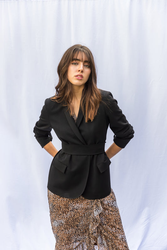 Blazer Dalia fit regular - Negro