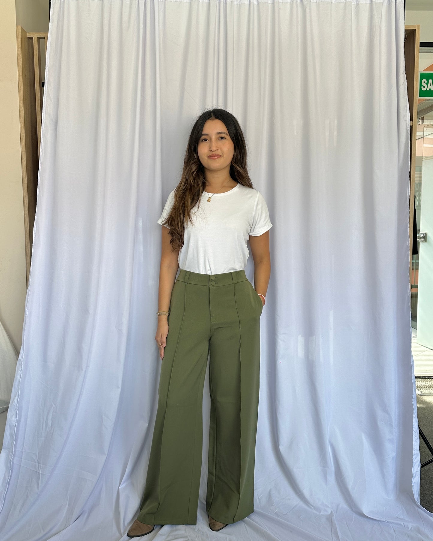 Pantalón Lucia - Verde Militar