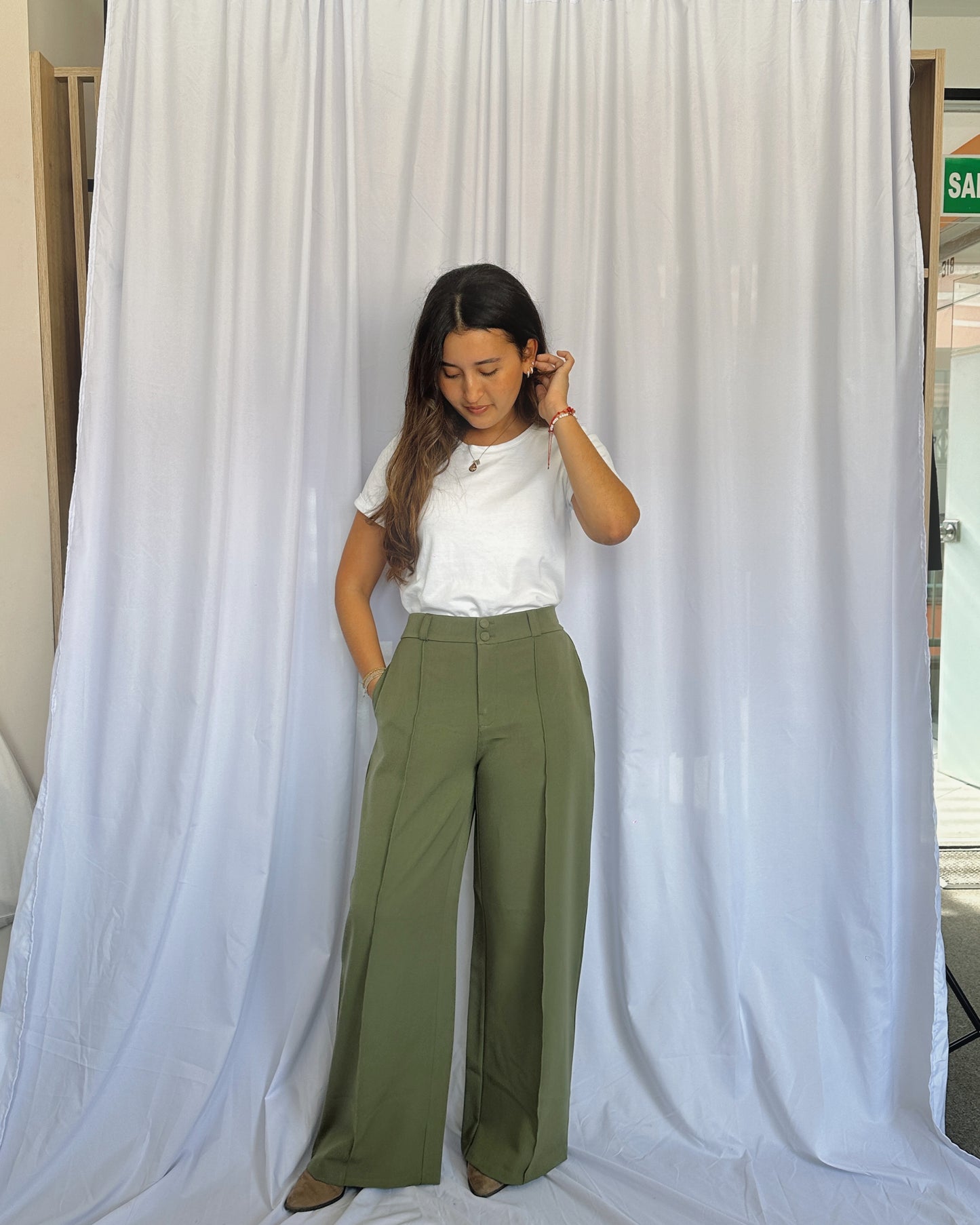 Pantalón Lucia - Verde Militar